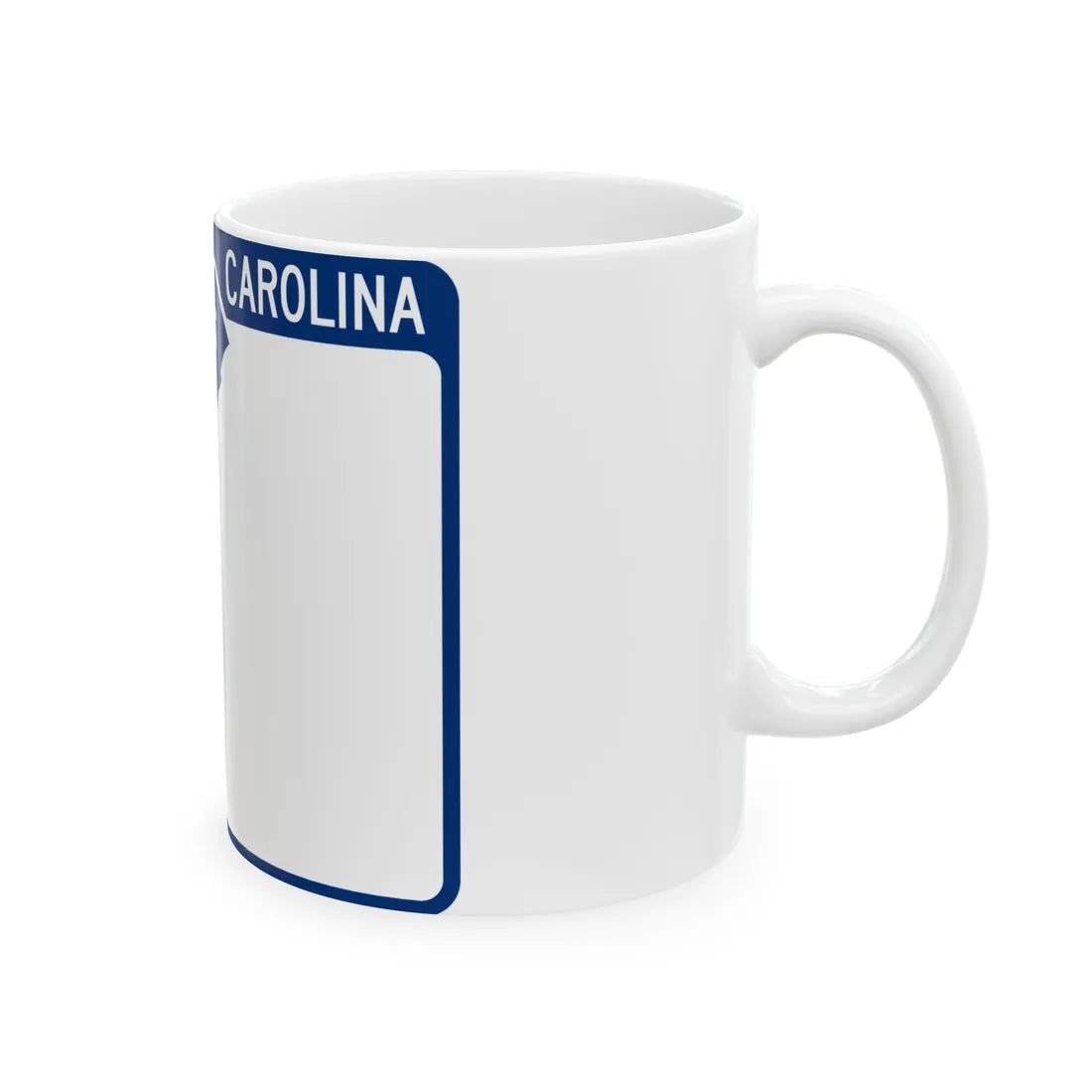 South Carolina blank (South Carolina) (Road Sign) White Coffee Mug - Go Mug Yourself