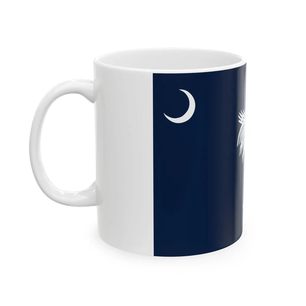 South Carolina Flag Design A (United States) White Coffee Mug - Go Mug Yourself