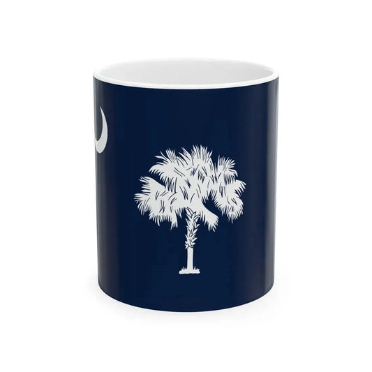 South Carolina Flag Design B (United States) White Coffee Mug 11oz - Go Mug Yourself