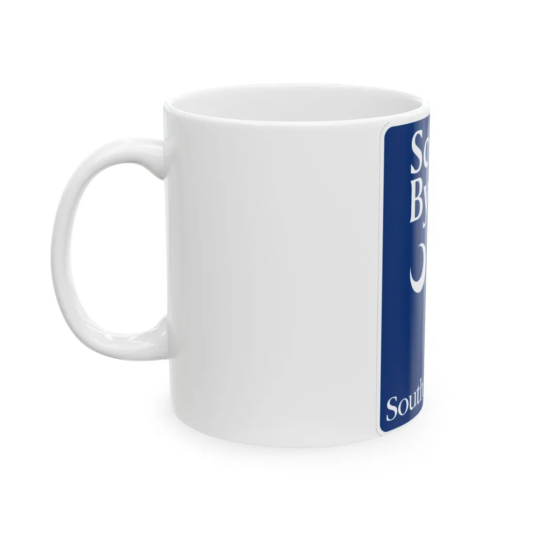 South Carolina Scenic Byway (South Carolina) (Road Sign) White Coffee Mug - Go Mug Yourself