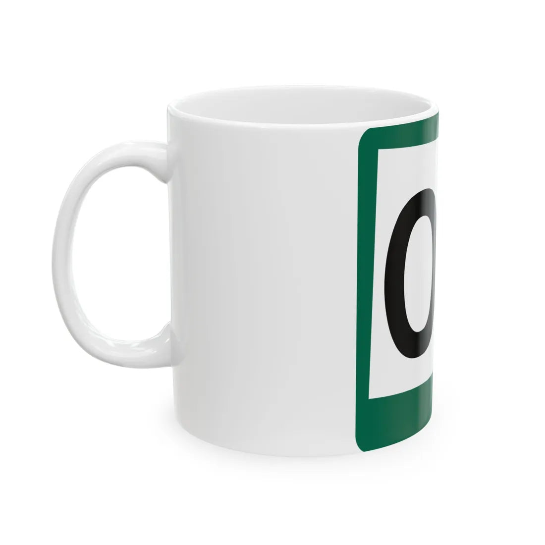 South Dakota 00 (South Dakota) (Road Sign) White Coffee Mug - Go Mug Yourself