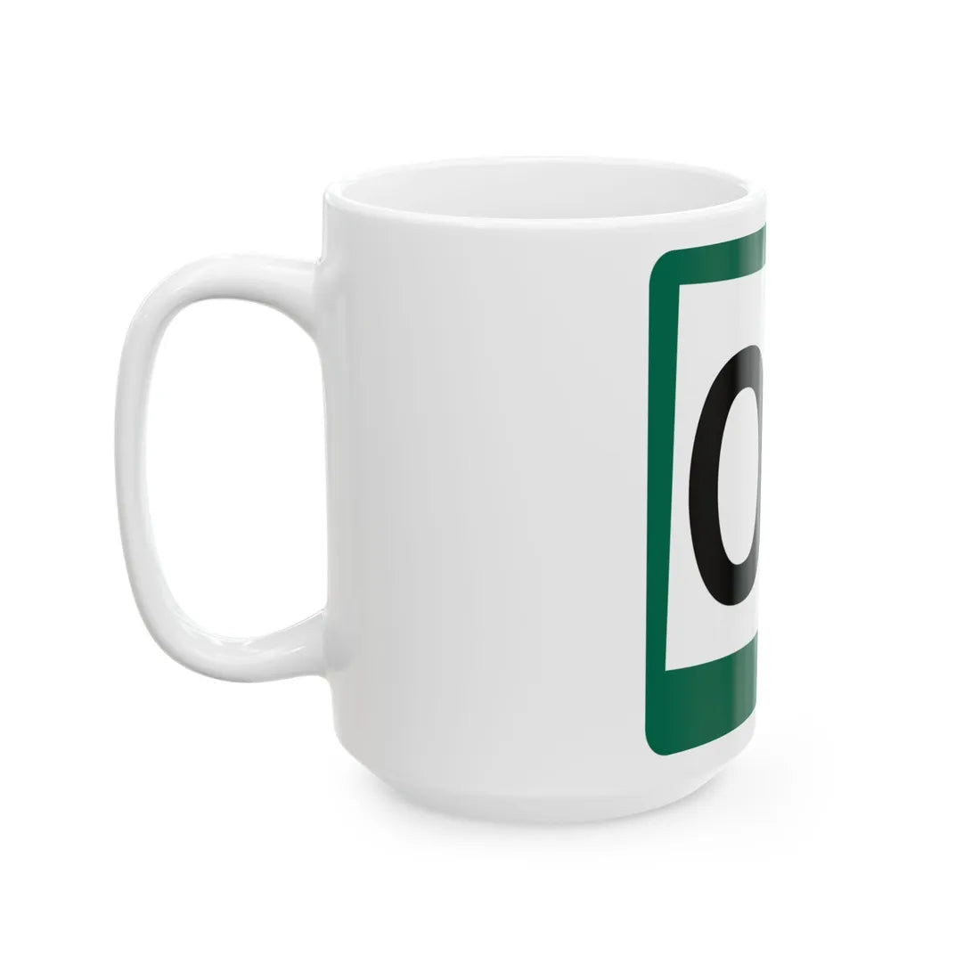 South Dakota 00 (South Dakota) (Road Sign) White Coffee Mug - Go Mug Yourself