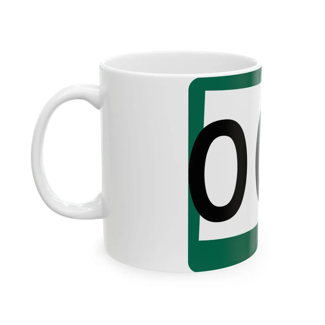 South Dakota 000 (South Dakota) (Road Sign) White Coffee Mug - Go Mug Yourself