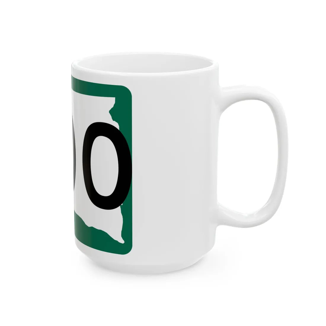 South Dakota 000 (South Dakota) (Road Sign) White Coffee Mug - Go Mug Yourself