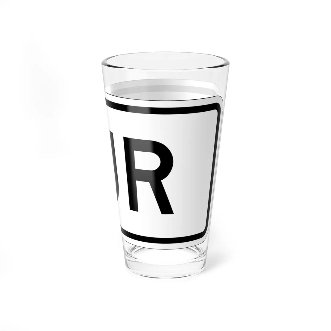 South plate small es (Puerto Rico) (Road Sign) Pint Glass 16oz - Go Mug Yourself