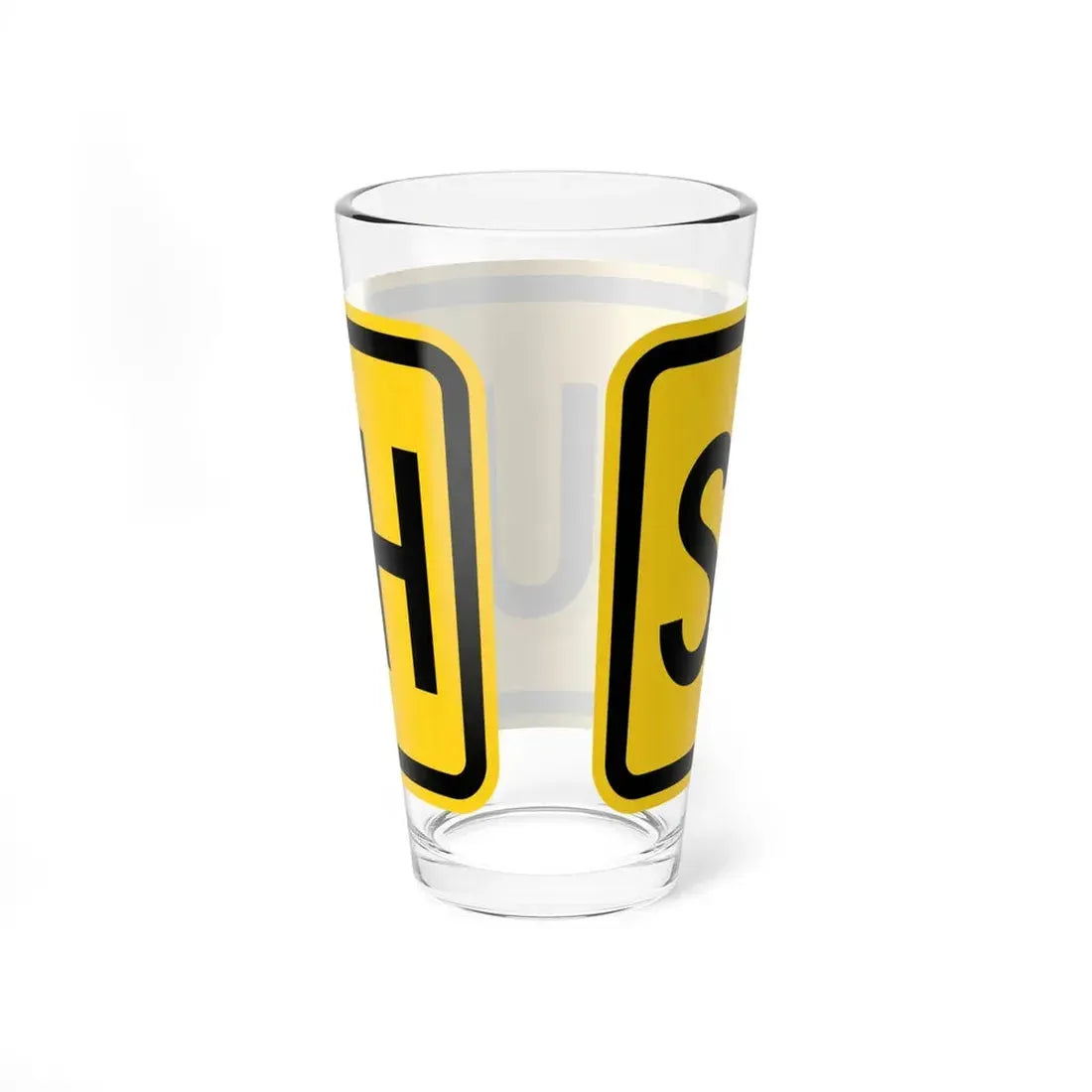 South plate small Wyoming (Wyoming) (Road Sign) Pint Glss 16oz - Go Mug Yourself