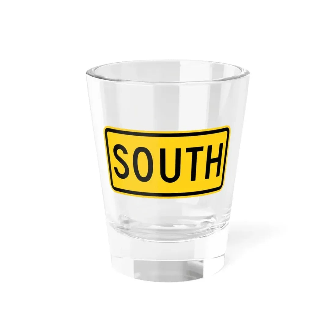 South plate small Wyoming (Wyoming) (Road Sign) Shot Glass 1.5oz 1.5oz - Go Mug Yourself
