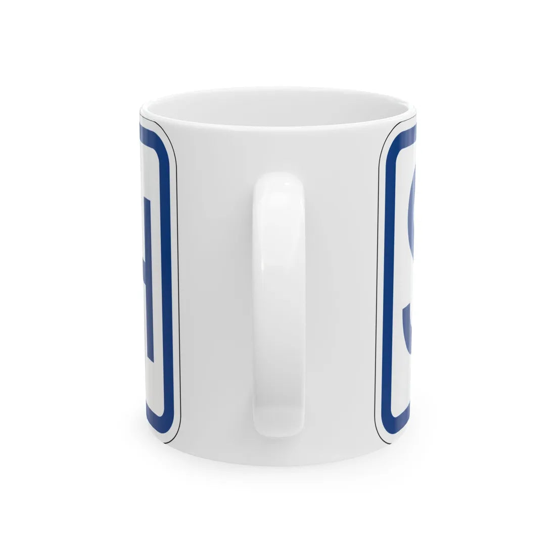 South plate South Carolina (South Carolina) (Road Sign) White Coffee Mug - Go Mug Yourself