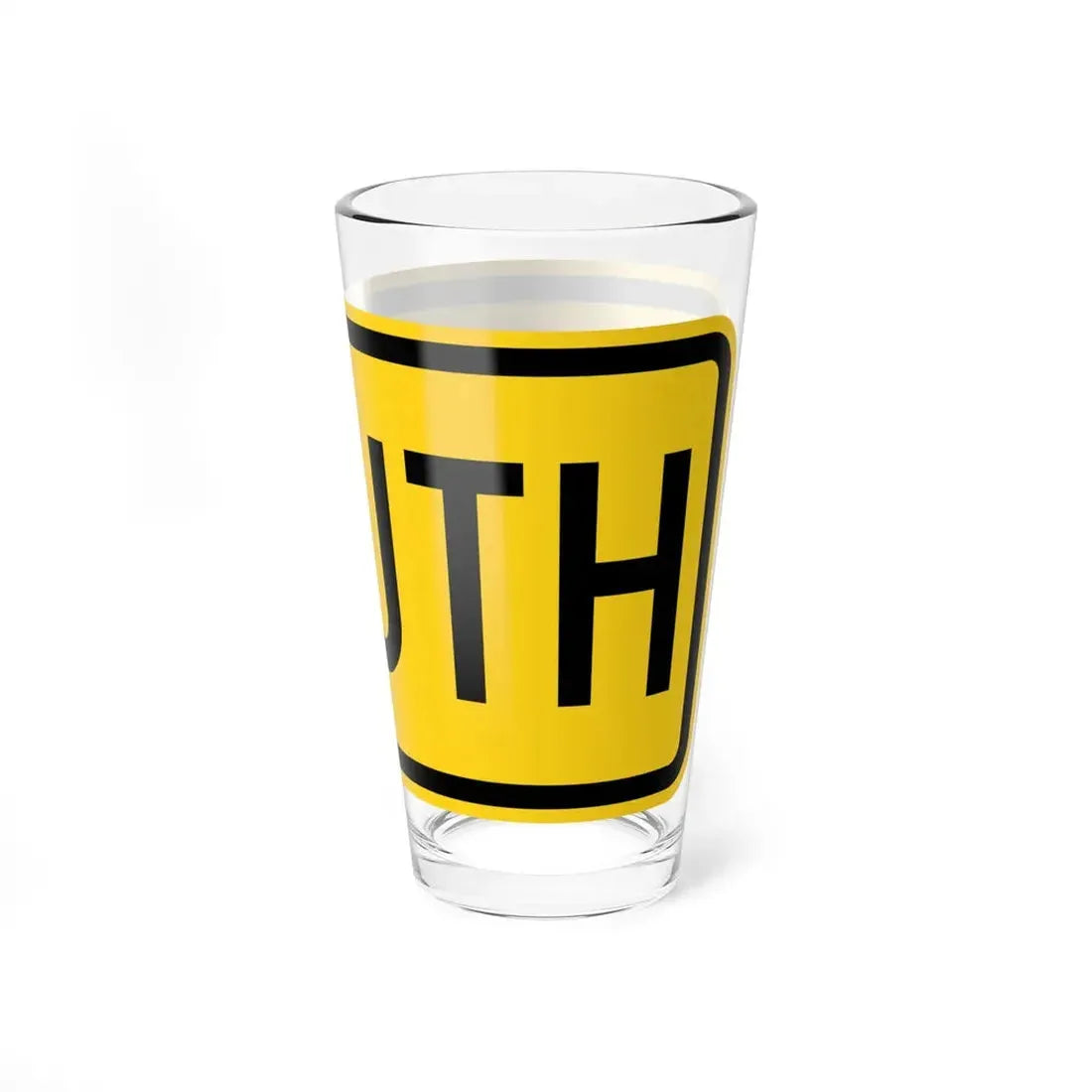 South plate Wyoming (Wyoming) (Road Sign) Pint Glss 16oz - Go Mug Yourself