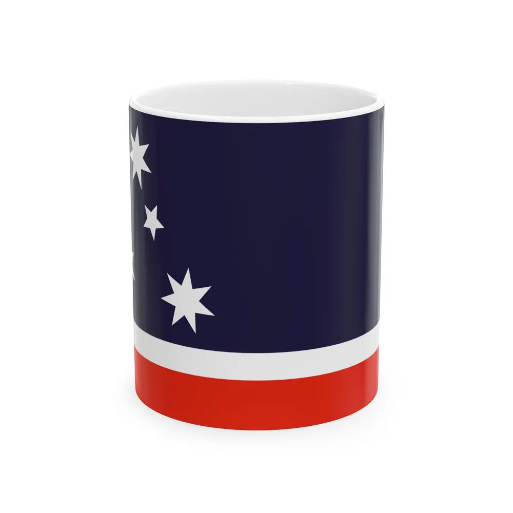 Southern Cross Flag 1984 Australian Flag Proposal (Australia) White Coffee Mug 11oz - Go Mug Yourself