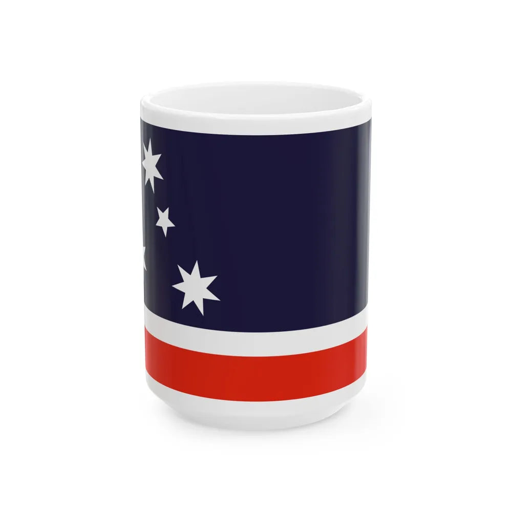 Southern Cross Flag 1984 Australian Flag Proposal (Australia) White Coffee Mug 15oz - Go Mug Yourself