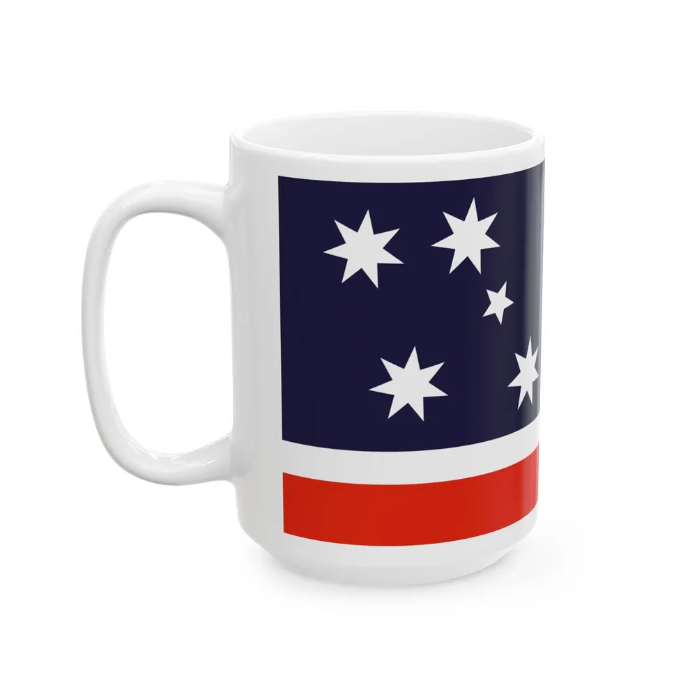 Southern Cross Flag 1984 Australian Flag Proposal (Australia) White Coffee Mug - Go Mug Yourself