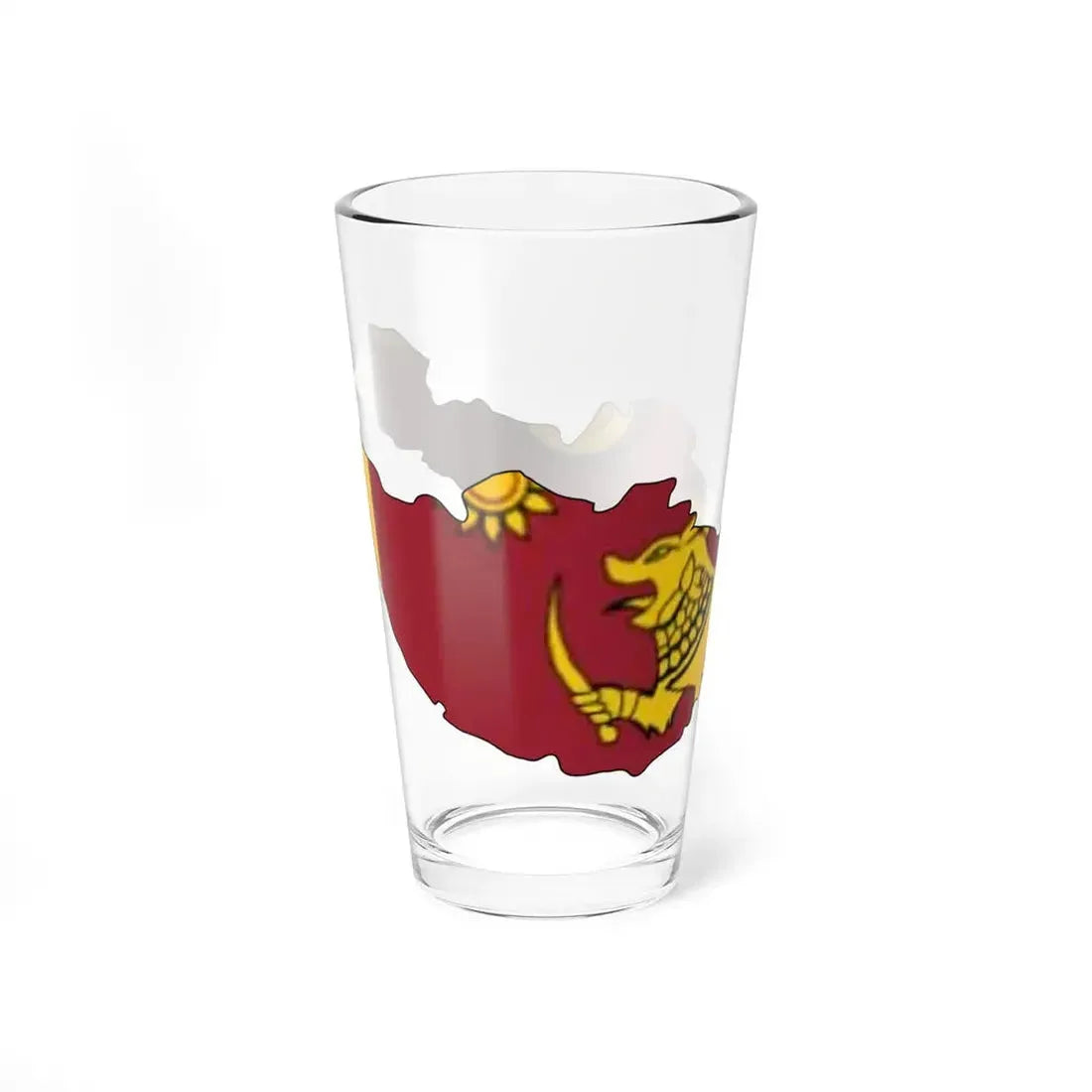 Southern Province Flag-map (Sri Lanka) Pint Glass 16oz - Go Mug Yourself