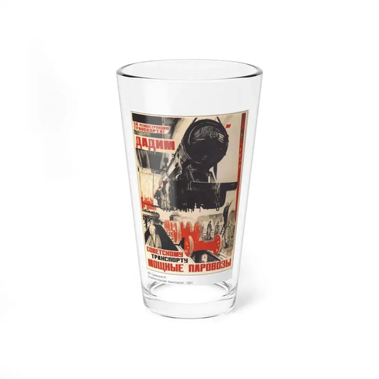 Soviet Era Poster 100 - Pint Glass 16oz 16oz - Go Mug Yourself