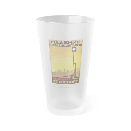 Soviet Era Poster 101 - Frosted Pint Glass 16oz Default Title - Go Mug Yourself