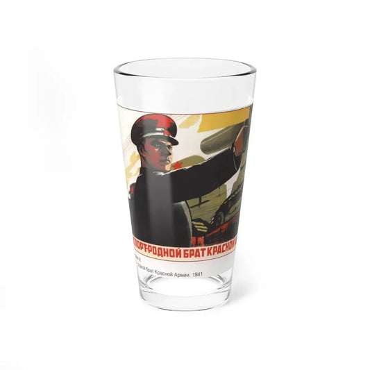 Soviet Era Poster 106 - Pint Glass 16oz 16oz - Go Mug Yourself