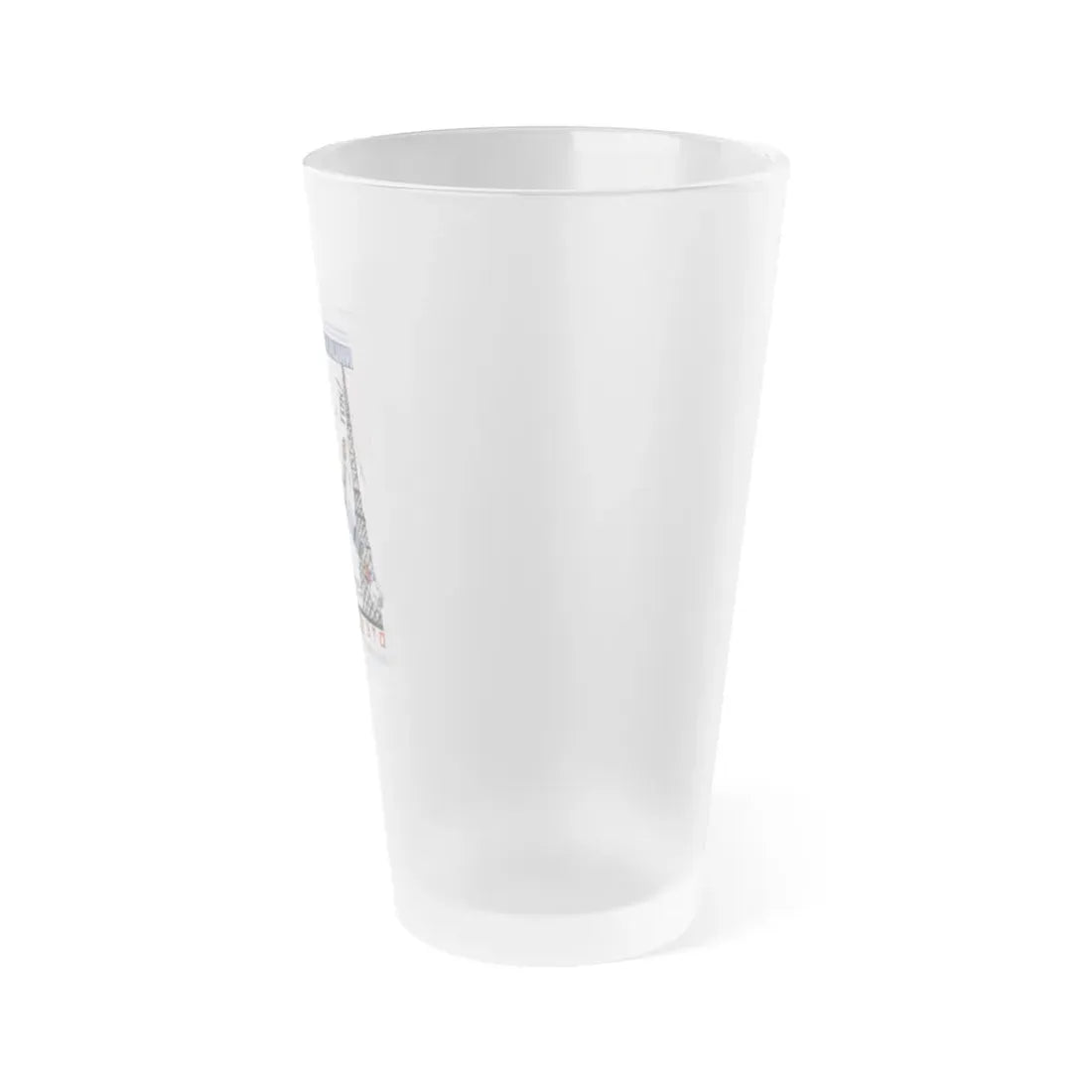 Soviet Era Poster 124 - Frosted Pint Glass 16oz - Go Mug Yourself