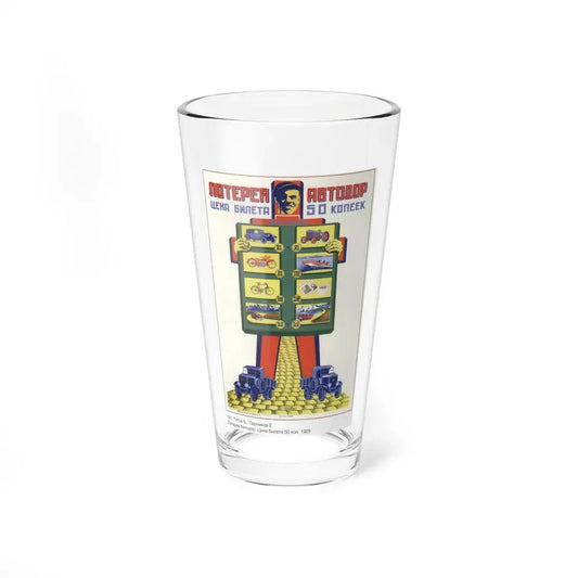 Soviet Era Poster 136 - Pint Glass 16oz 16oz - Go Mug Yourself