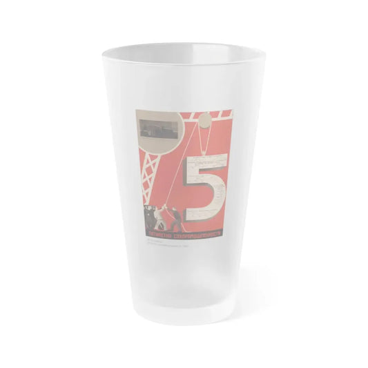 Soviet Era Poster 139 - Frosted Pint Glass 16oz 16oz Frosted - Go Mug Yourself