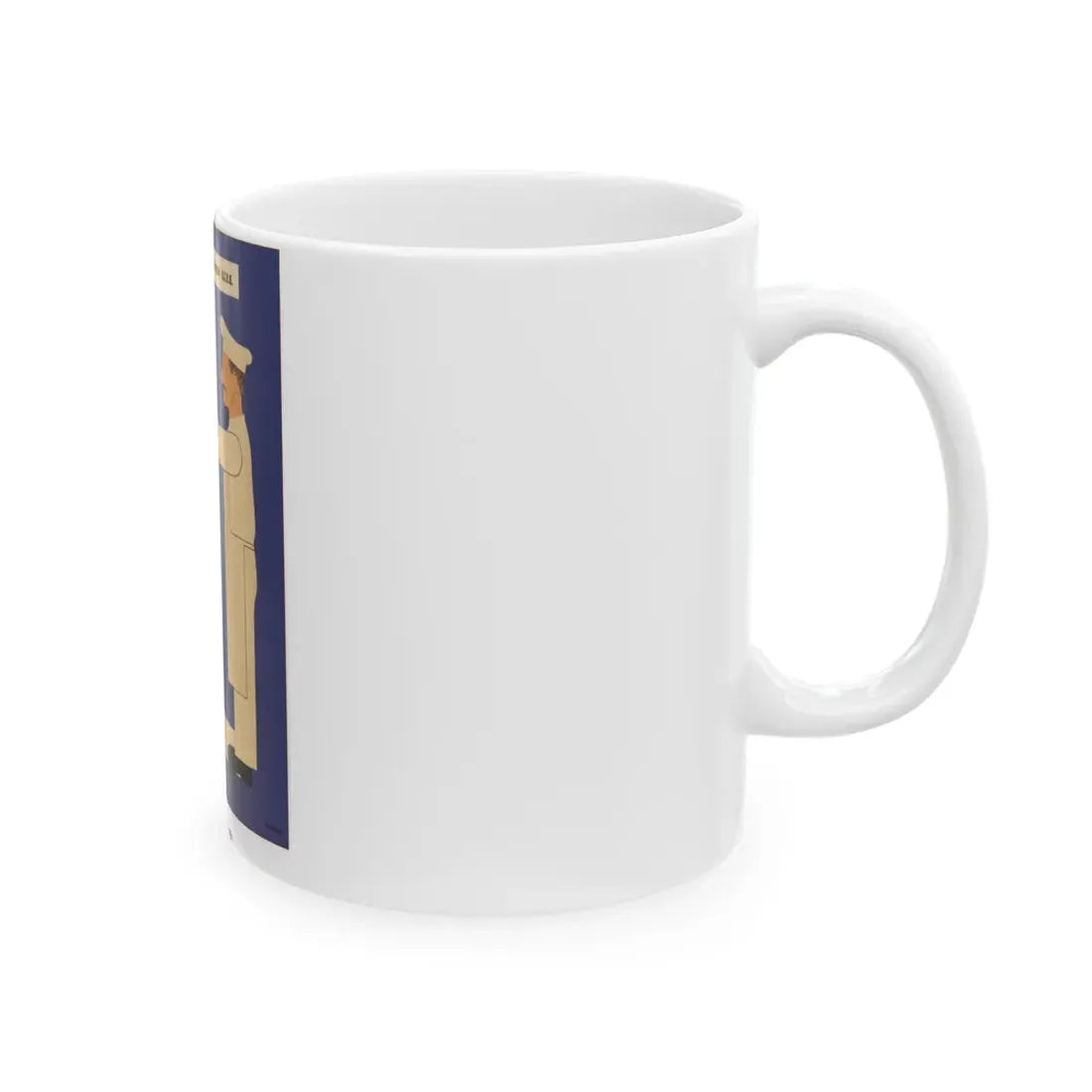 Soviet Era Poster 140 - White Coffee Mug - Go Mug Yourself
