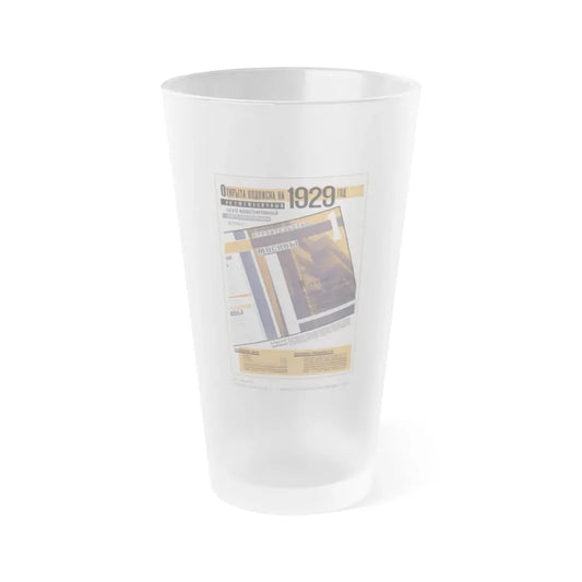 Soviet Era Poster 146 - Frosted Pint Glass 16oz 16oz Frosted - Go Mug Yourself