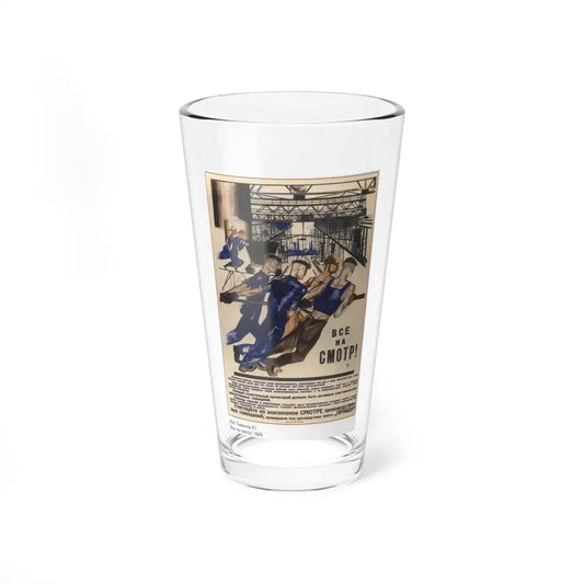 Soviet Era Poster 149 - Pint Glass 16oz 16oz - Go Mug Yourself