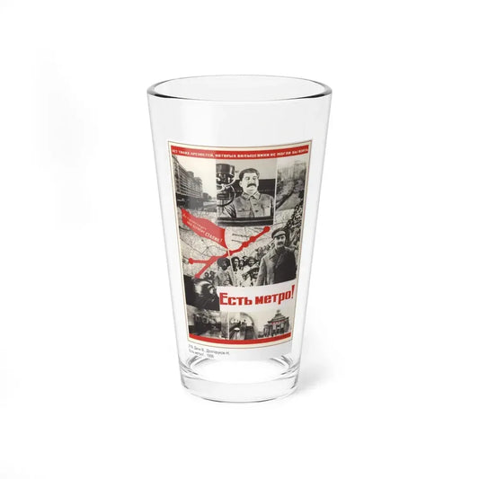 Soviet Era Poster 164 - Pint Glass 16oz 16oz - Go Mug Yourself