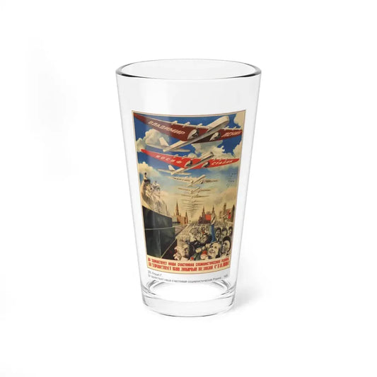 Soviet Era Poster 170 - Pint Glass 16oz 16oz - Go Mug Yourself