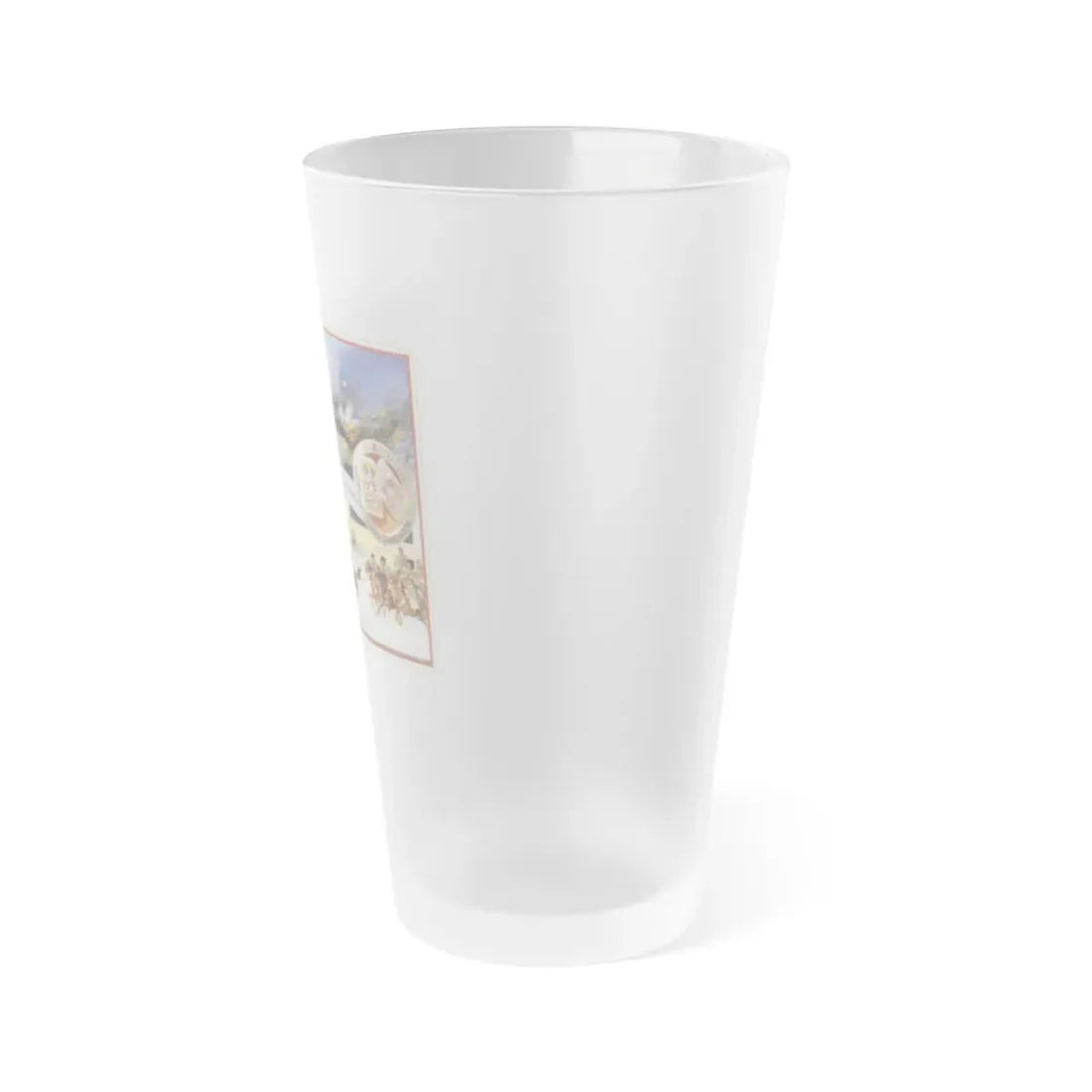Soviet Era Poster 193 - Frosted Pint Glass 16oz - Go Mug Yourself