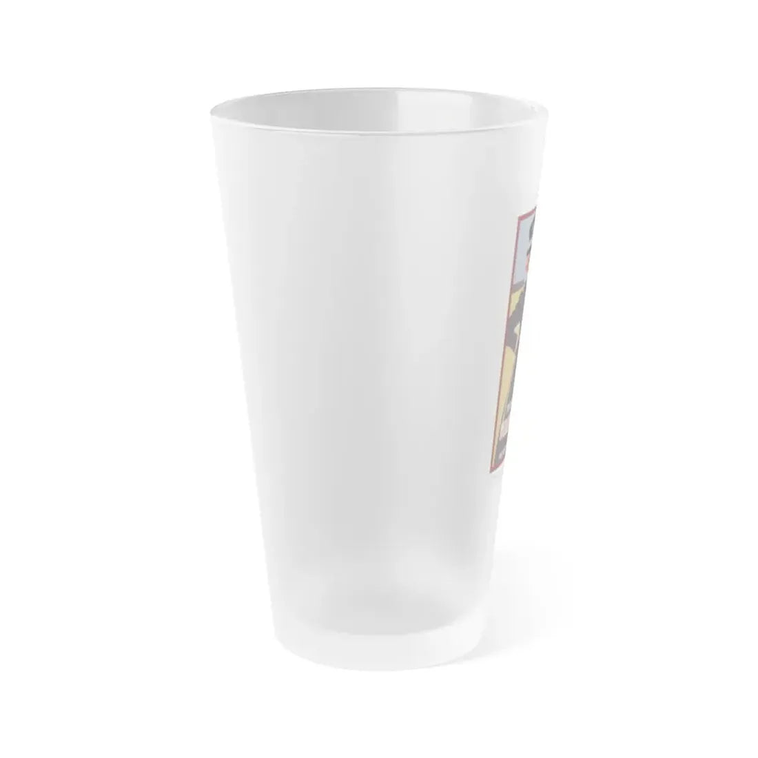 Soviet Era Poster 196 - Frosted Pint Glass 16oz - Go Mug Yourself