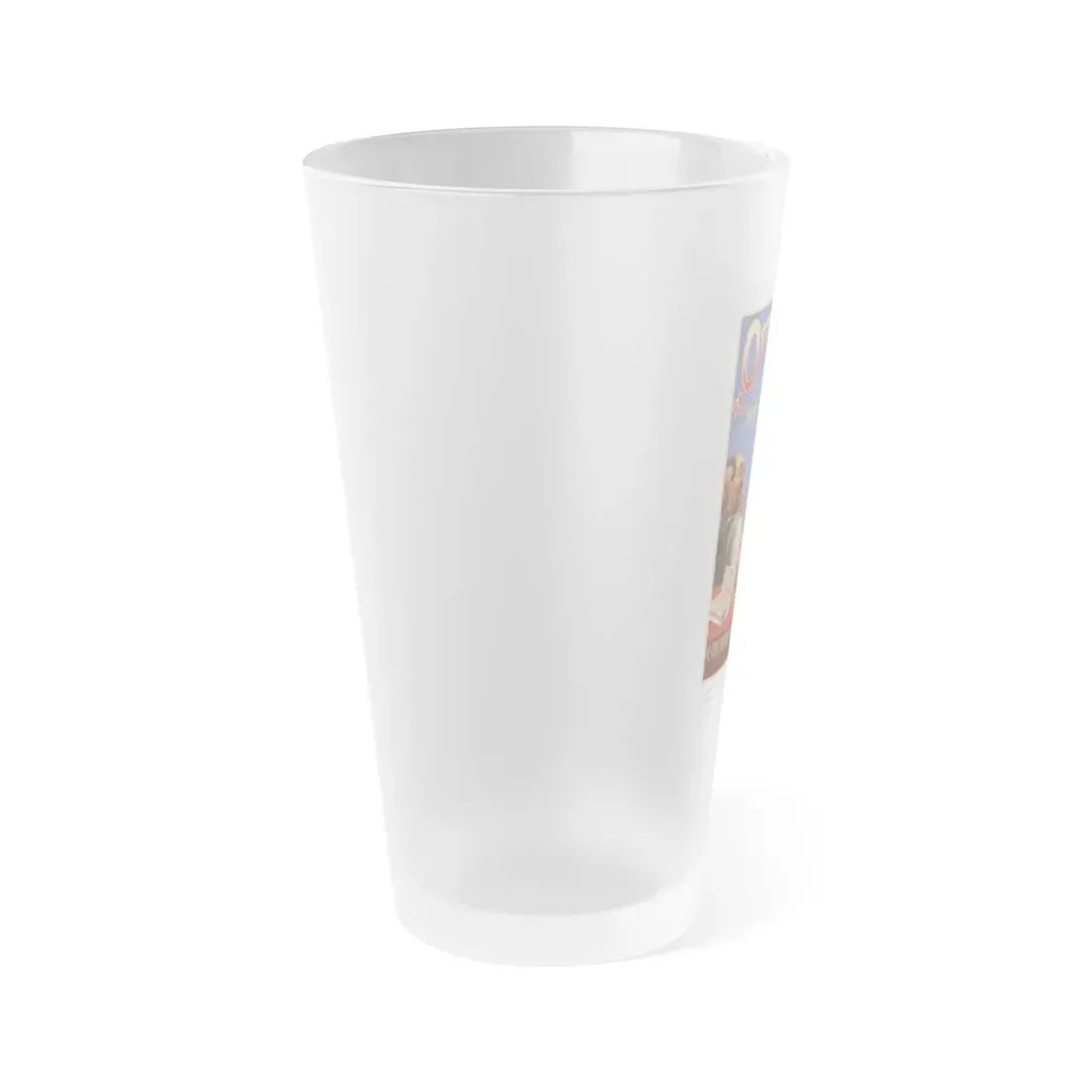 Soviet Era Poster 199 - Frosted Pint Glass 16oz - Go Mug Yourself
