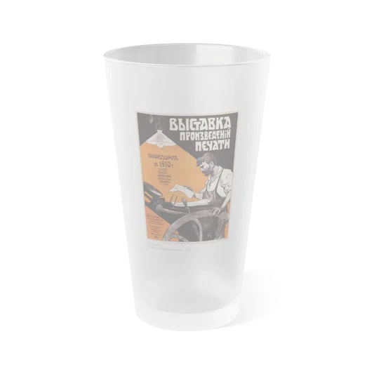 Soviet Era Poster 208 - Frosted Pint Glass 16oz 16oz Frosted - Go Mug Yourself