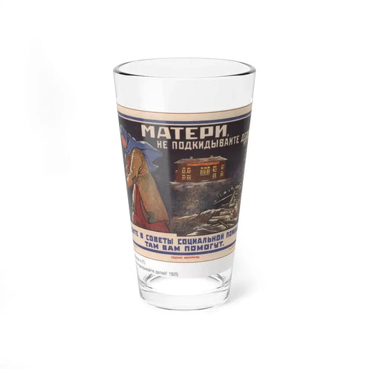Soviet Era Poster 224 - Pint Glass 16oz 16oz - Go Mug Yourself