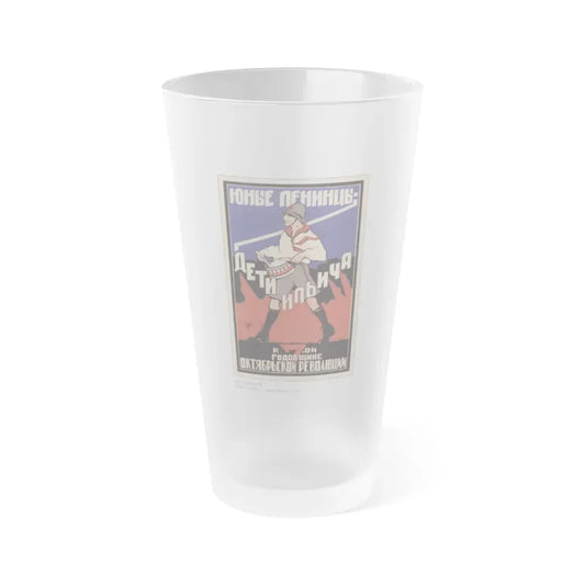 Soviet Era Poster 228 - Frosted Pint Glass 16oz 16oz Frosted - Go Mug Yourself