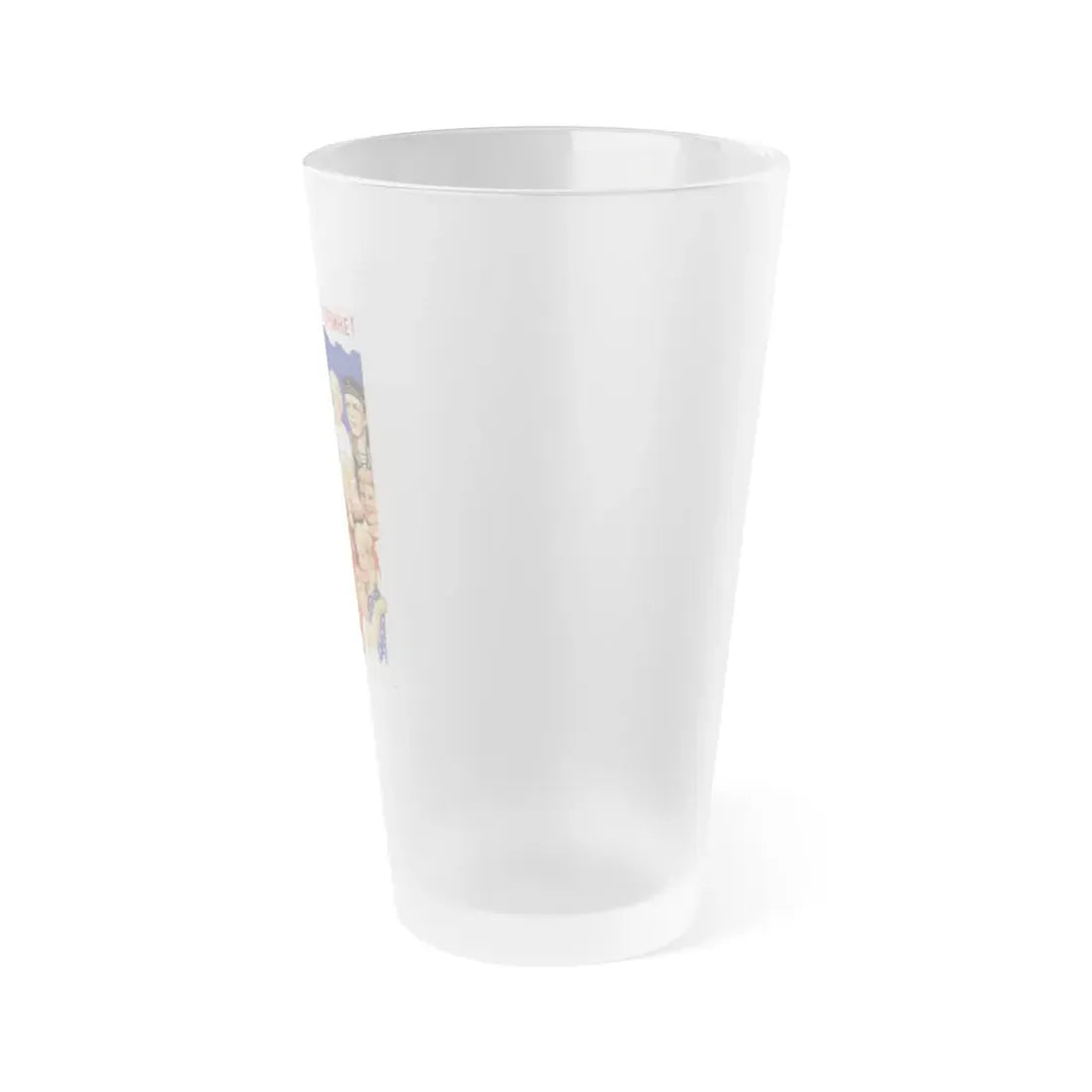 Soviet Era Poster 237 - Frosted Pint Glass 16oz - Go Mug Yourself