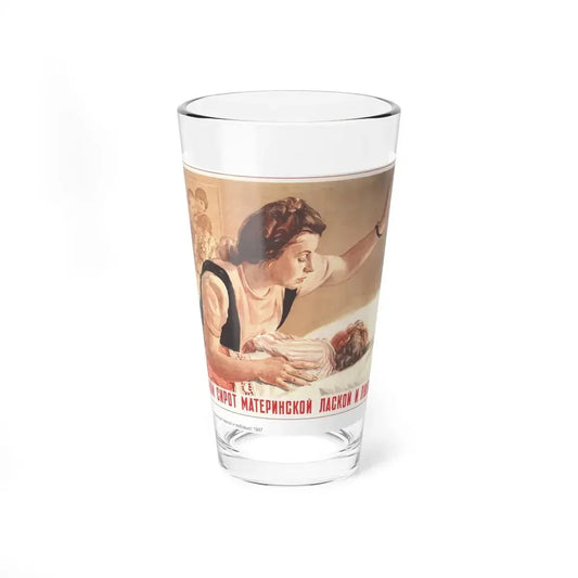 Soviet Era Poster 240 - Pint Glass 16oz 16oz - Go Mug Yourself