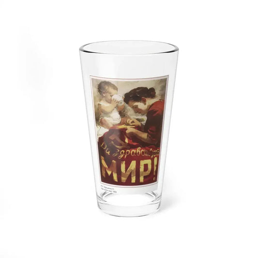 Soviet Era Poster 247 - Pint Glass 16oz 16oz - Go Mug Yourself