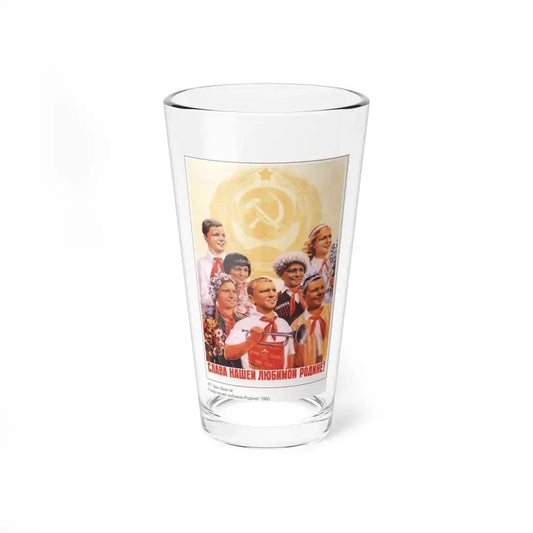 Soviet Era Poster 251 - Pint Glass 16oz 16oz - Go Mug Yourself