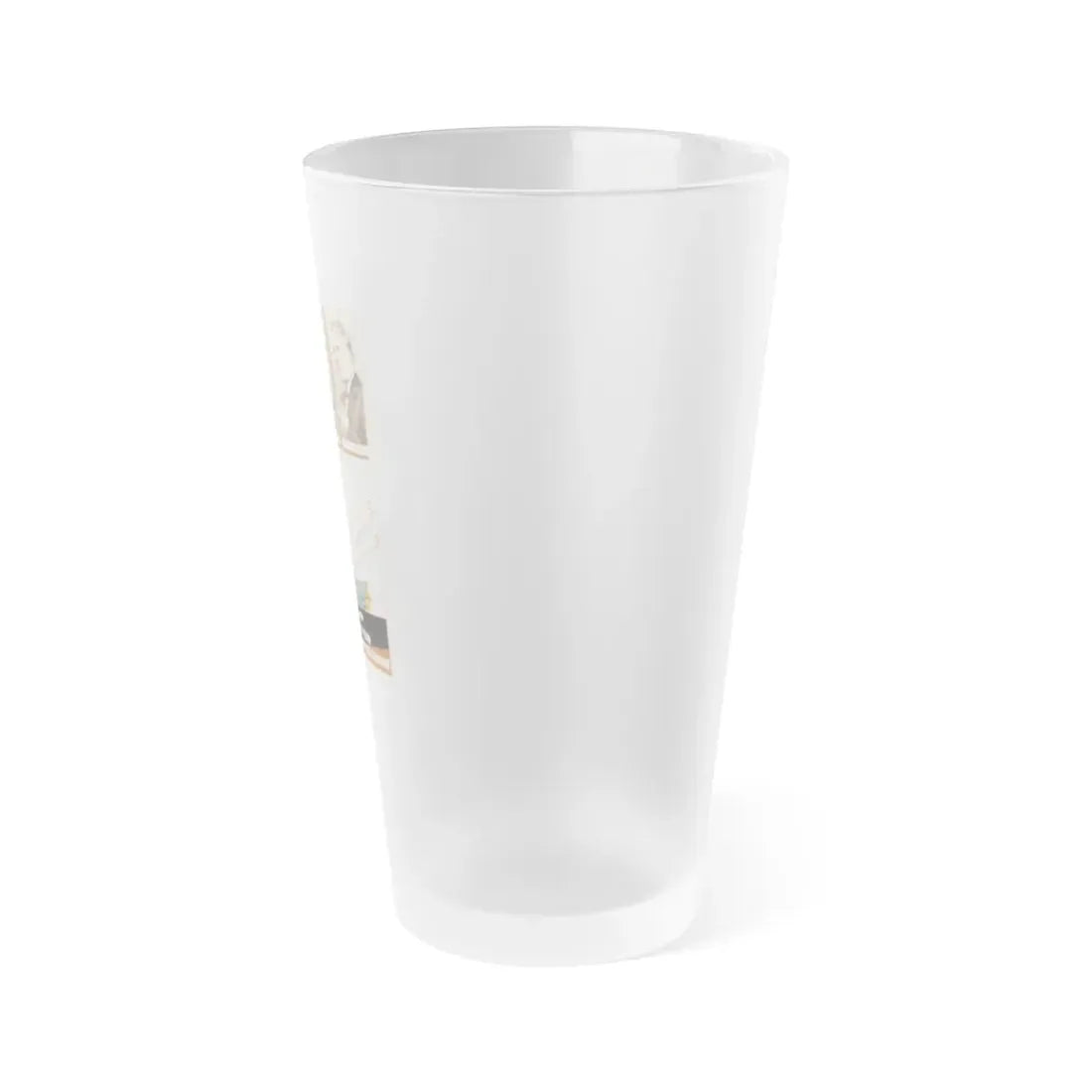 Soviet Era Poster 255 - Frosted Pint Glass 16oz - Go Mug Yourself