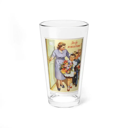 Soviet Era Poster 257 - Pint Glass 16oz 16oz - Go Mug Yourself