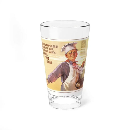 Soviet Era Poster 261 - Pint Glass 16oz 16oz - Go Mug Yourself
