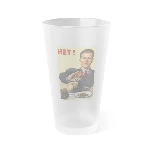Soviet Era Poster 268 - Frosted Pint Glass 16oz 16oz Frosted - Go Mug Yourself