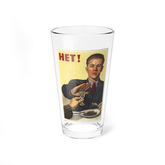 Soviet Era Poster 268 - Pint Glass 16oz 16oz - Go Mug Yourself