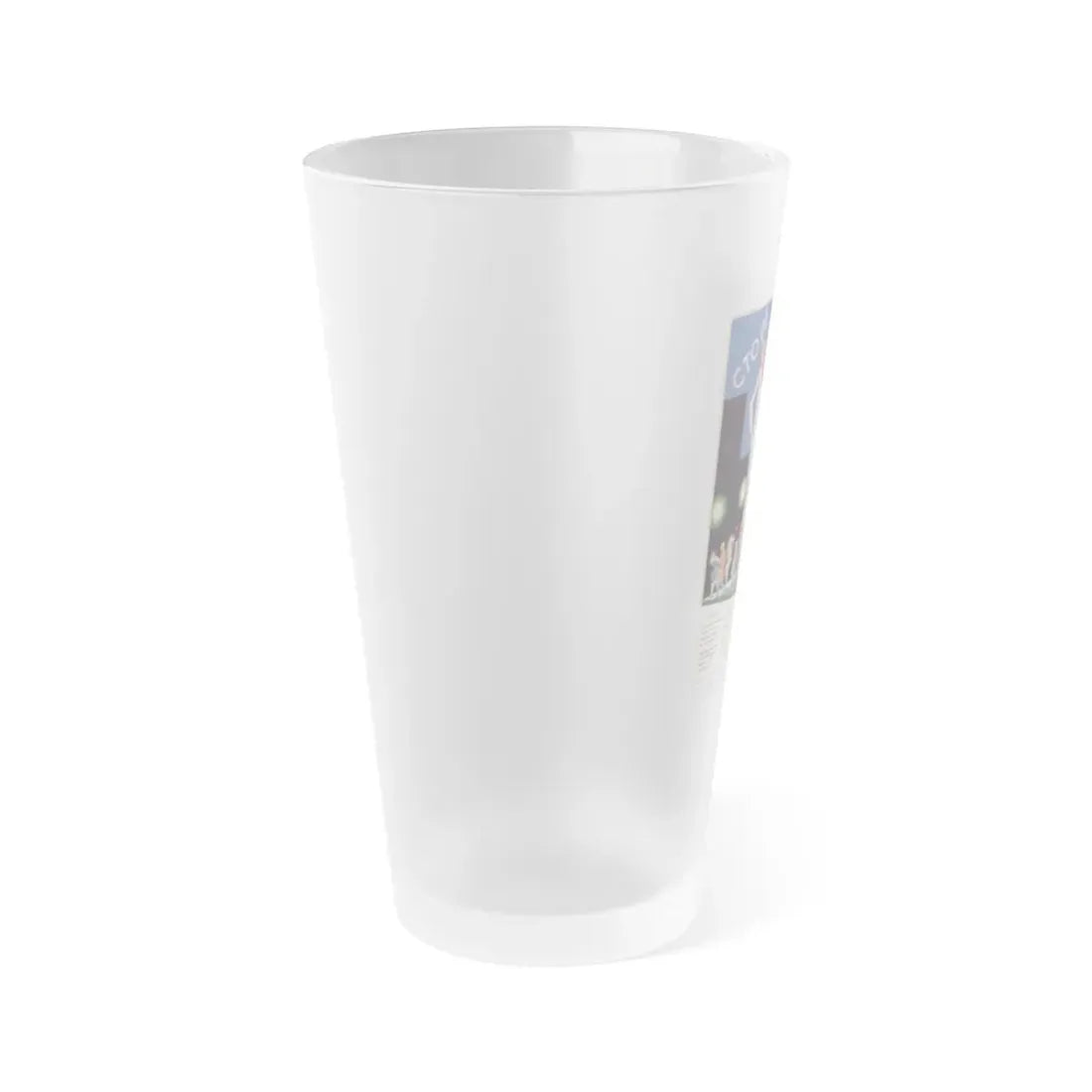 Soviet Era Poster 273 - Frosted Pint Glass 16oz - Go Mug Yourself