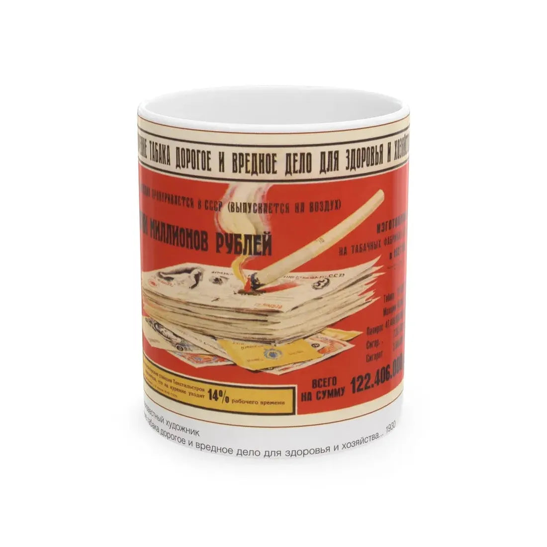 Soviet Era Poster 283 - White Coffee Mug 11oz - Go Mug Yourself