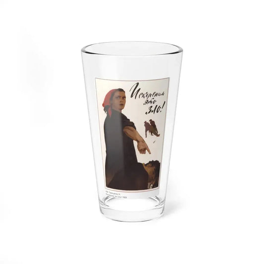 Soviet Era Poster 286 - Pint Glass 16oz 16oz - Go Mug Yourself