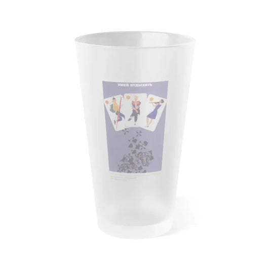 Soviet Era Poster 293 - Frosted Pint Glass 16oz 16oz Frosted - Go Mug Yourself