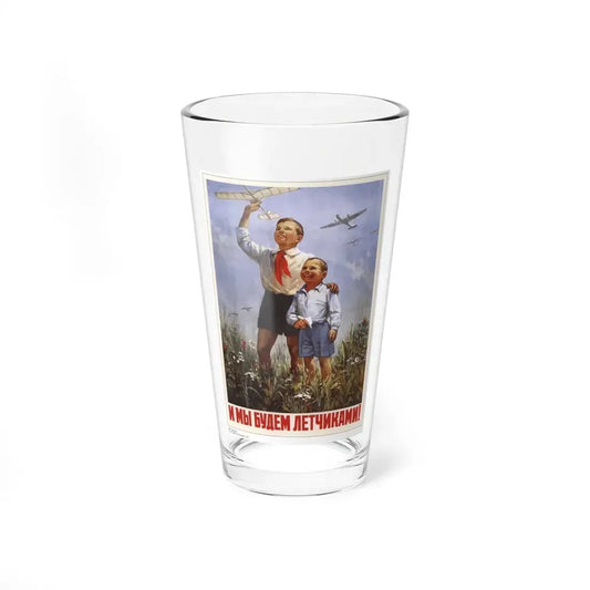 Soviet Era Poster 294 - Pint Glass 16oz 16oz - Go Mug Yourself