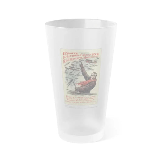 Soviet Era Poster 295 - Frosted Pint Glass 16oz 16oz Frosted - Go Mug Yourself