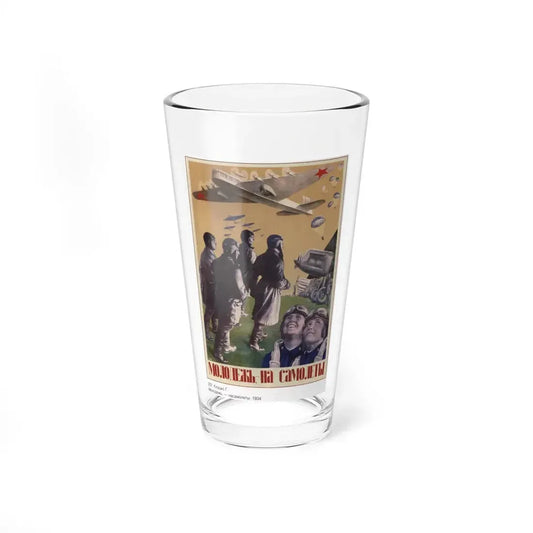 Soviet Era Poster 296 - Pint Glass 16oz 16oz - Go Mug Yourself